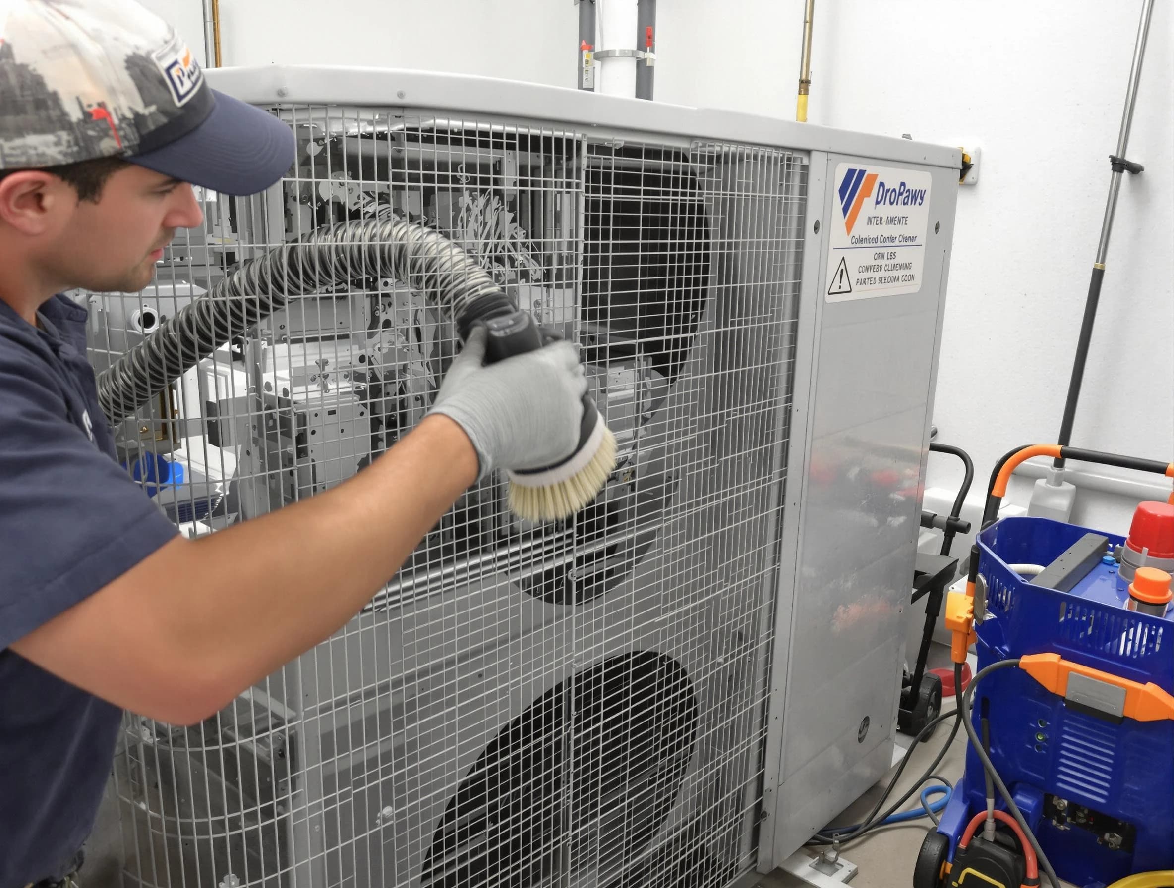 Herriman Air Duct Cleaning specialist performing precision AC coil cleaning for improved system performance in Herriman