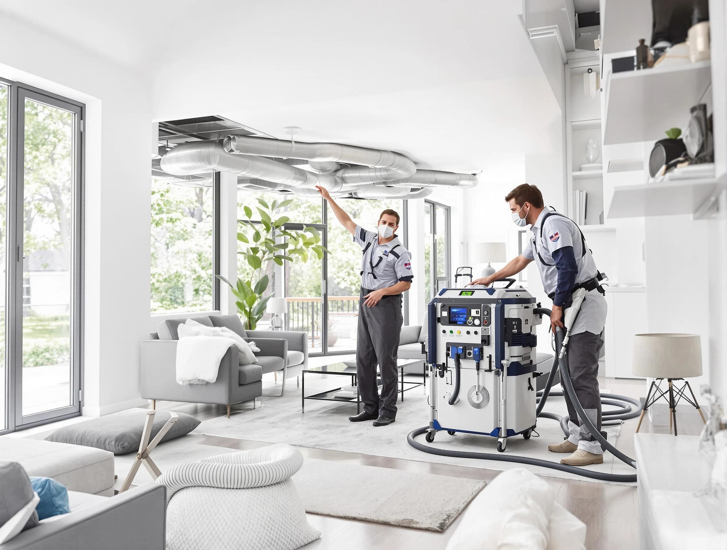 Herriman Air Duct Cleaning professional conducting pure air duct cleaning with state-of-the-art equipment in Herriman