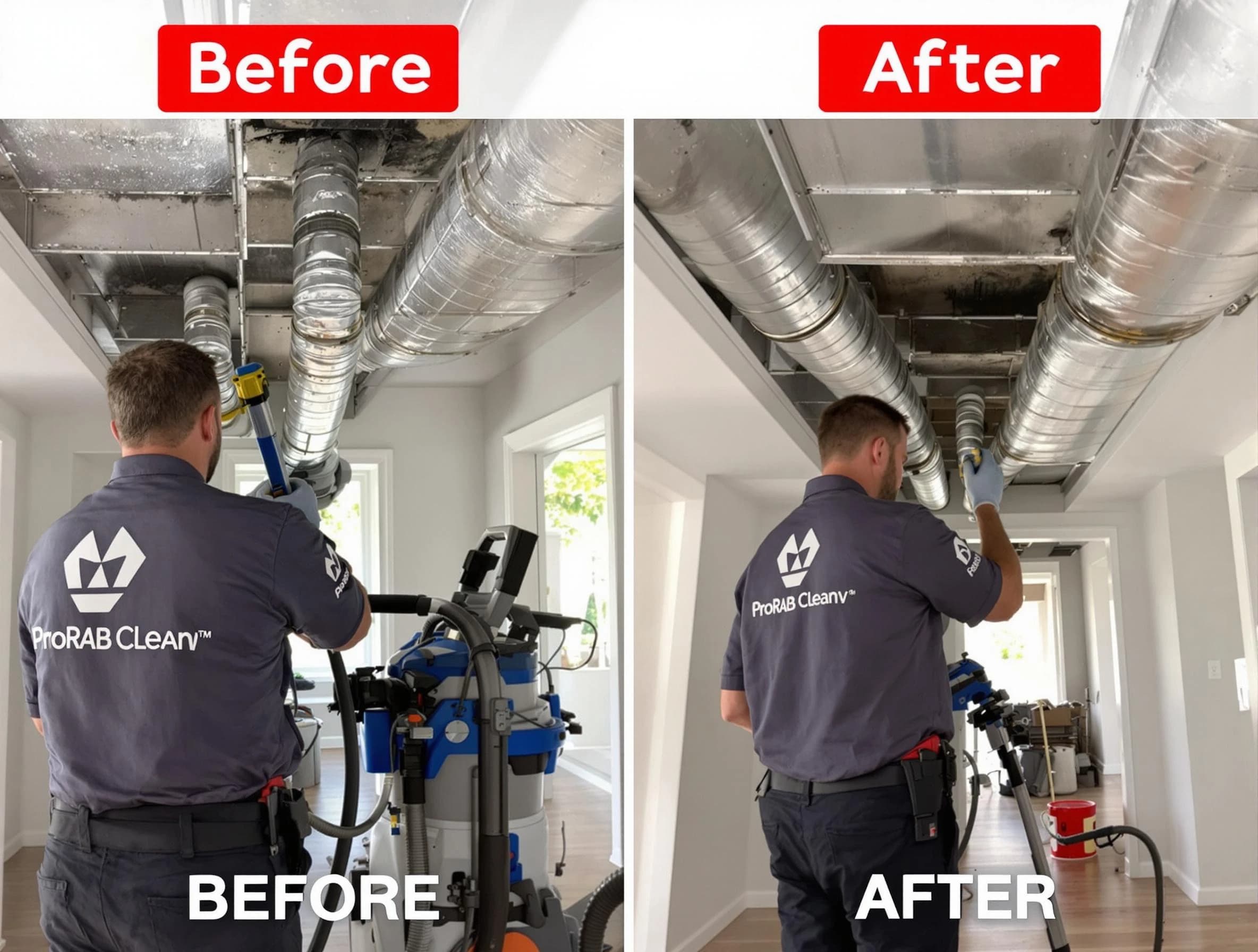 Herriman Air Duct Cleaning expert performing thorough residential duct cleaning in a Herriman home