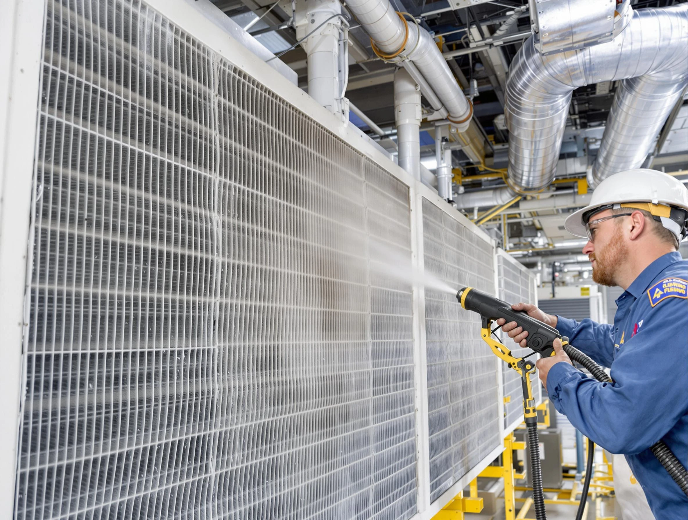 Professional commercial coil cleaning by Herriman Air Duct Cleaning in Herriman