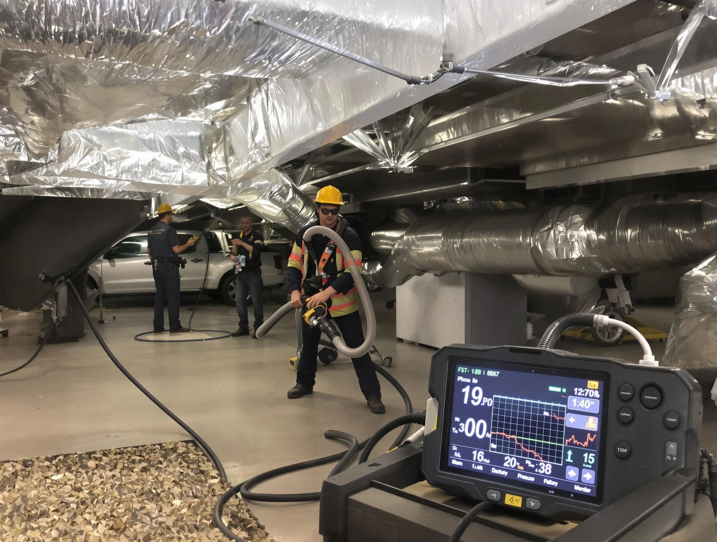Professional negative pressure duct cleaning by Herriman Air Duct Cleaning in Herriman